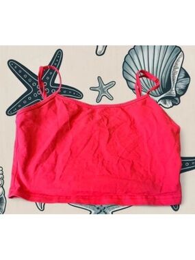 Women's red Cropped Cami Tank Top